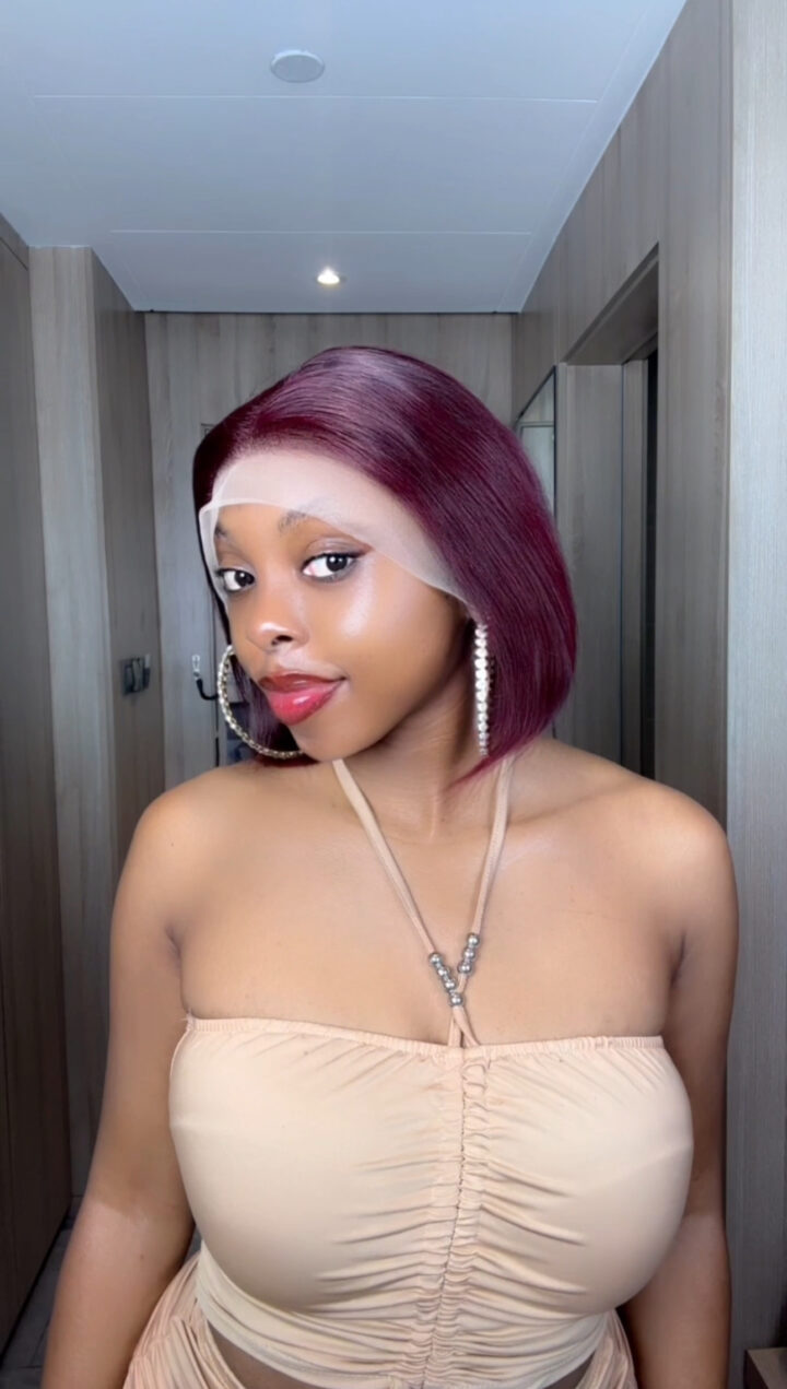 99j 10 inches bob 9A Human hair frontal