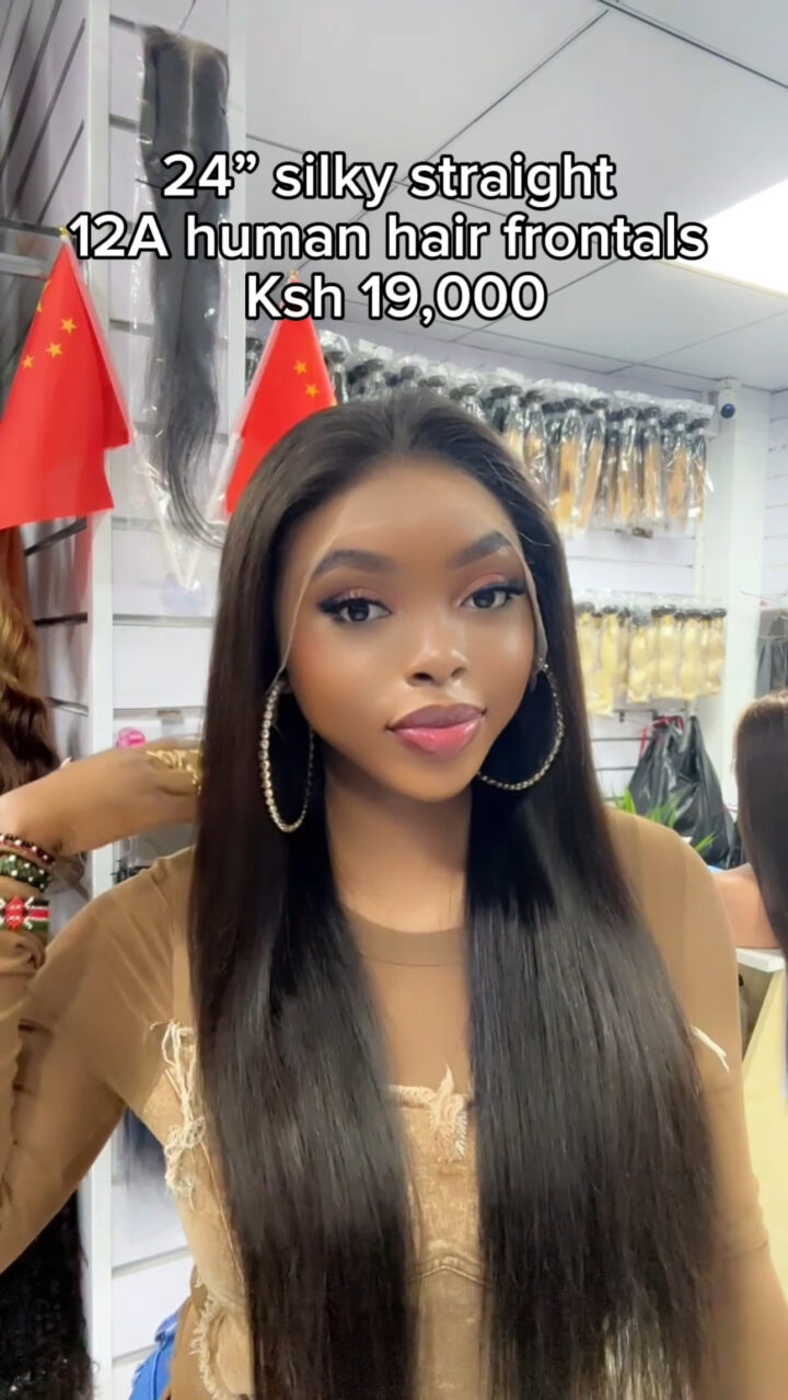 24 inches Silky Straight 12A Peruvian Human hair