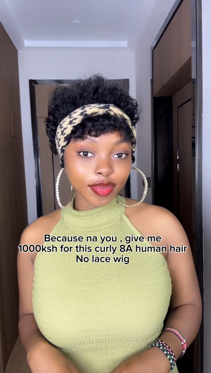 Curly no lace 8A Human Hair