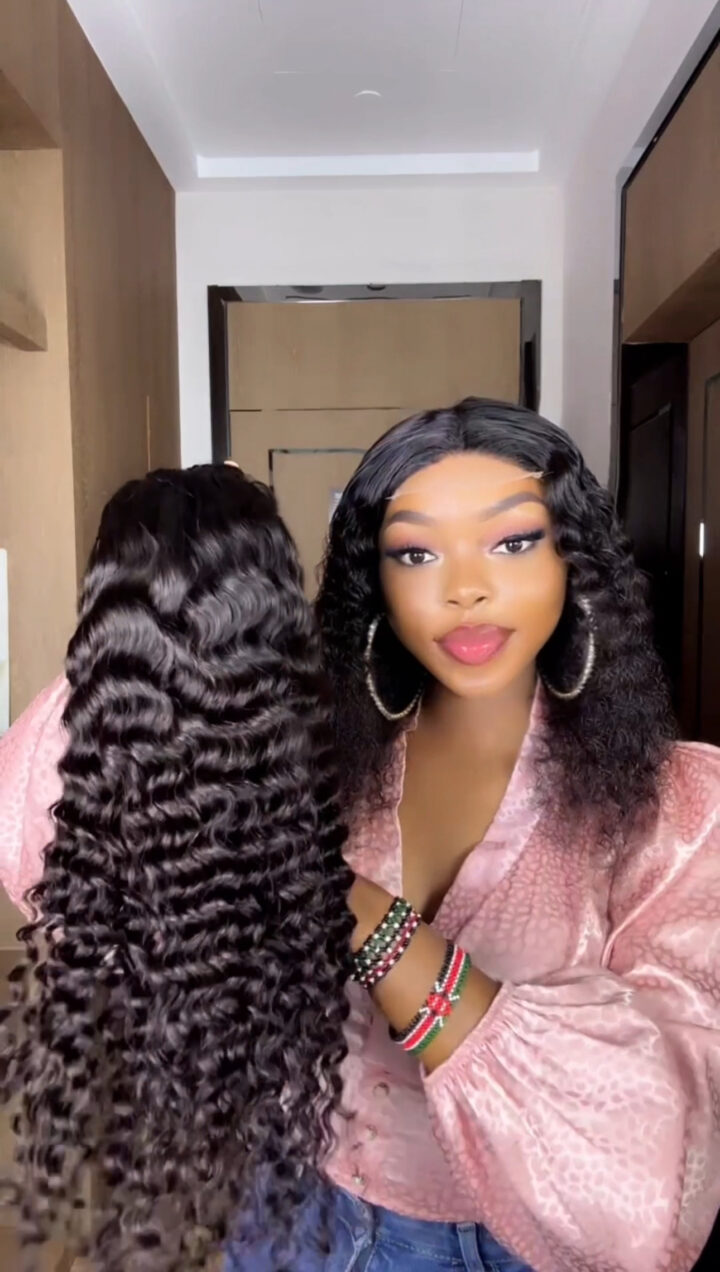 deep wave 4by4 16" 11a Human Hair