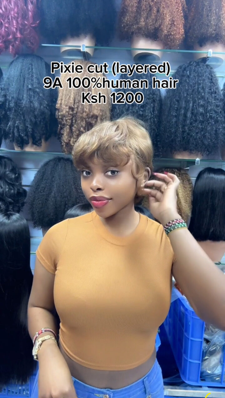 C4 pixie cut #1 9A HUMAN HAIR
