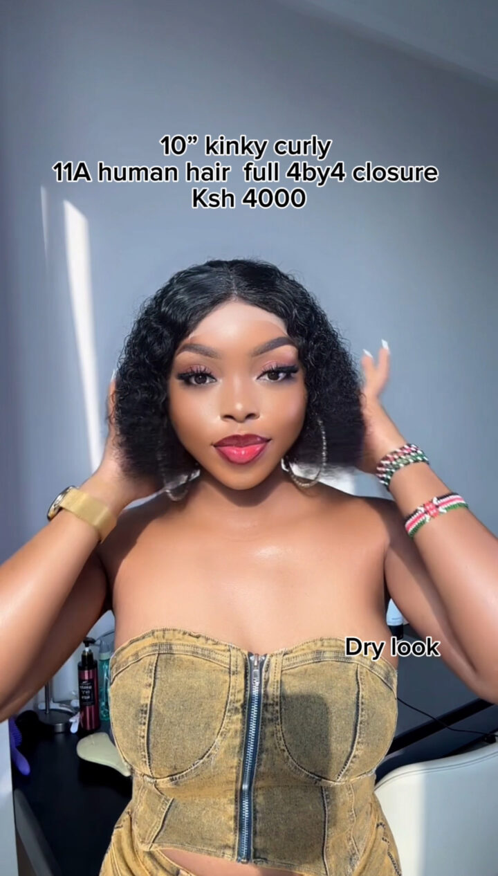 Kinky curly 4by4 10 Inches 11A