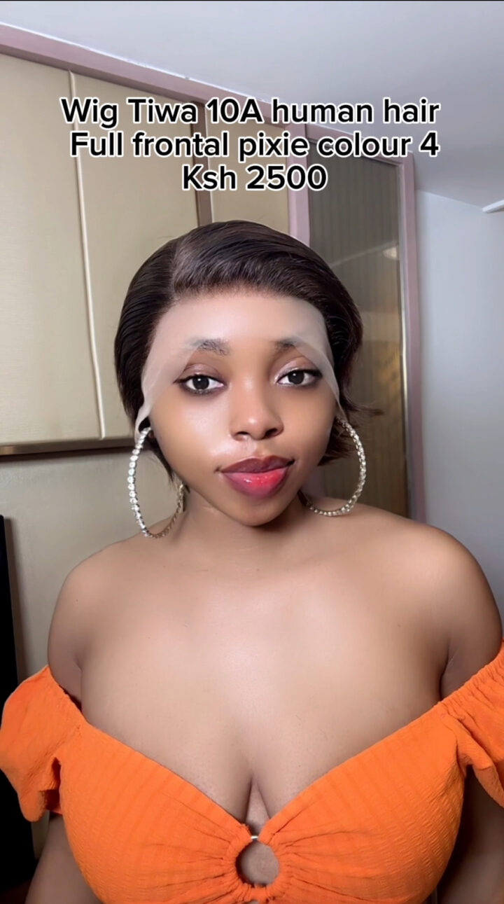 Colour 4 Tiwa pixie full frontal human hair